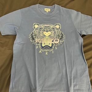 Tiger Motif Logo Print Kenzo Tshirt Men